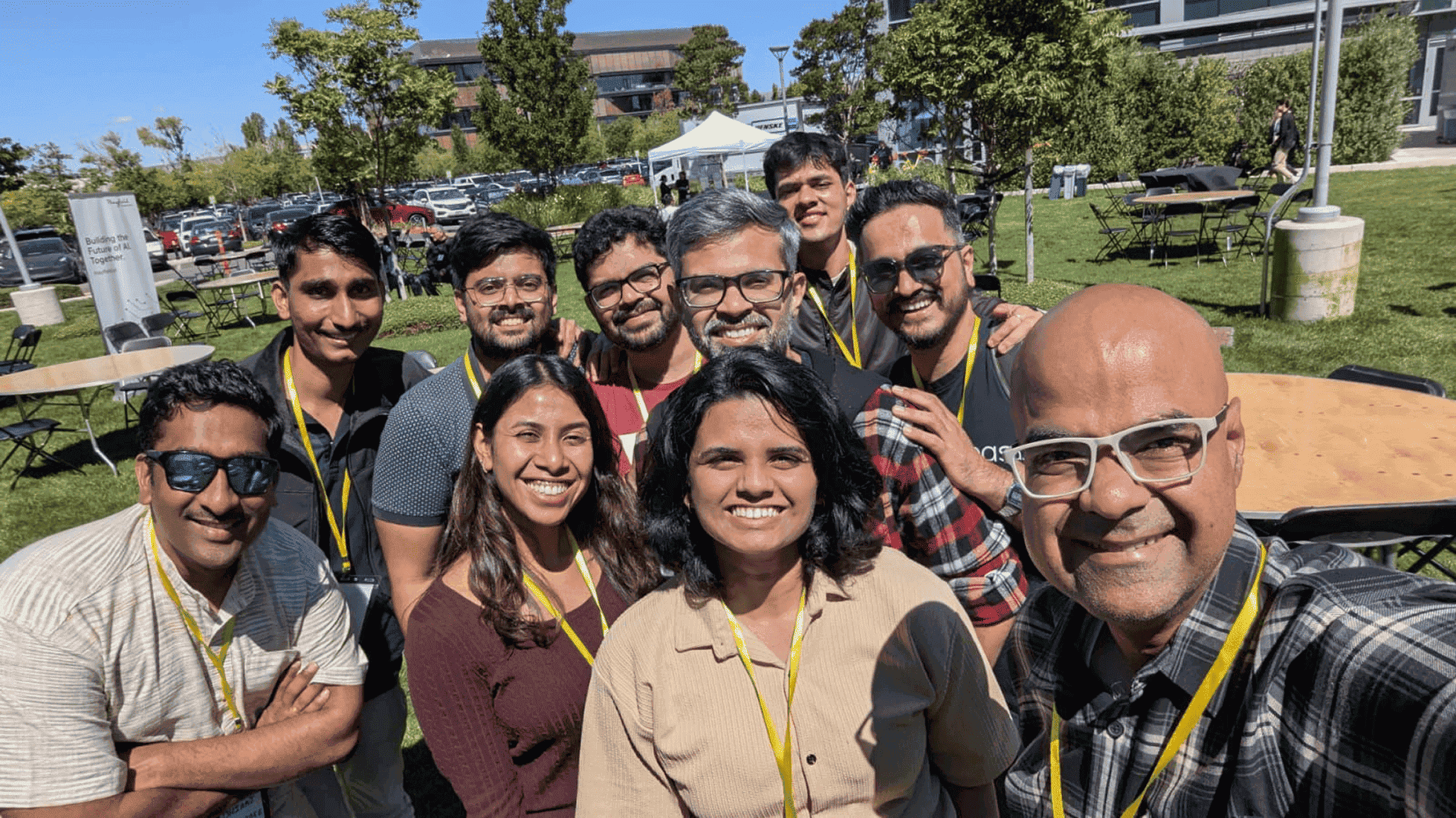 team at the Google office, SF